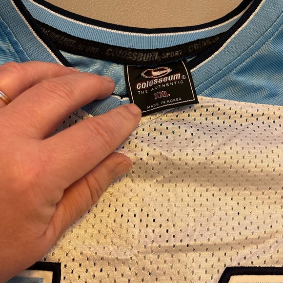 COPY - North Carolina Tar Heels Jersey Men's XXL Football UNC 44 Colosseum Stit… - Picture 2 of 8
